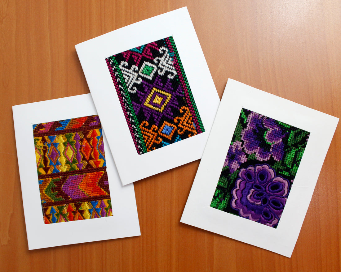 QUICK SHIPPING 📦📩 - Handwoven Note Cards Huipil
