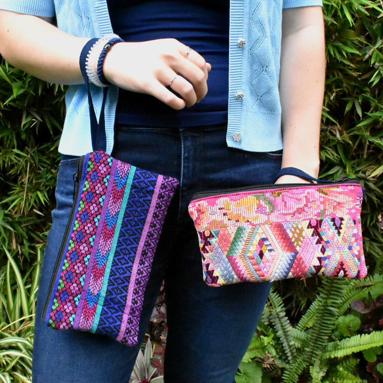 WHOLESALE  Huipil Clutch Purse with Wristlet