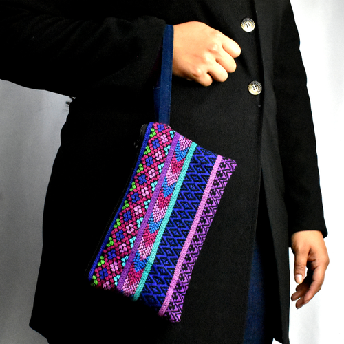 WHOLESALE  Huipil Clutch Purse with Wristlet