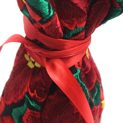 WHOLESALE Poinsettia Wine Bag