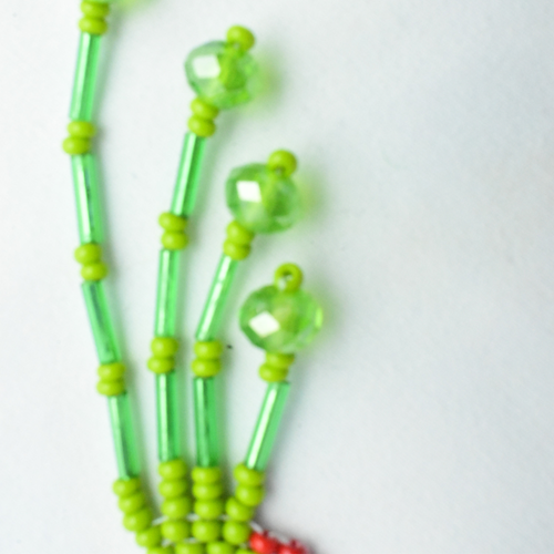 WHOLESALE Quetzal Beaded Earrings - 925 Silver Hooks