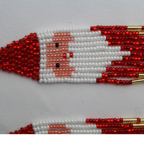 WHOLESALE Santa Fringe Earrings - 925 Silver Hooks