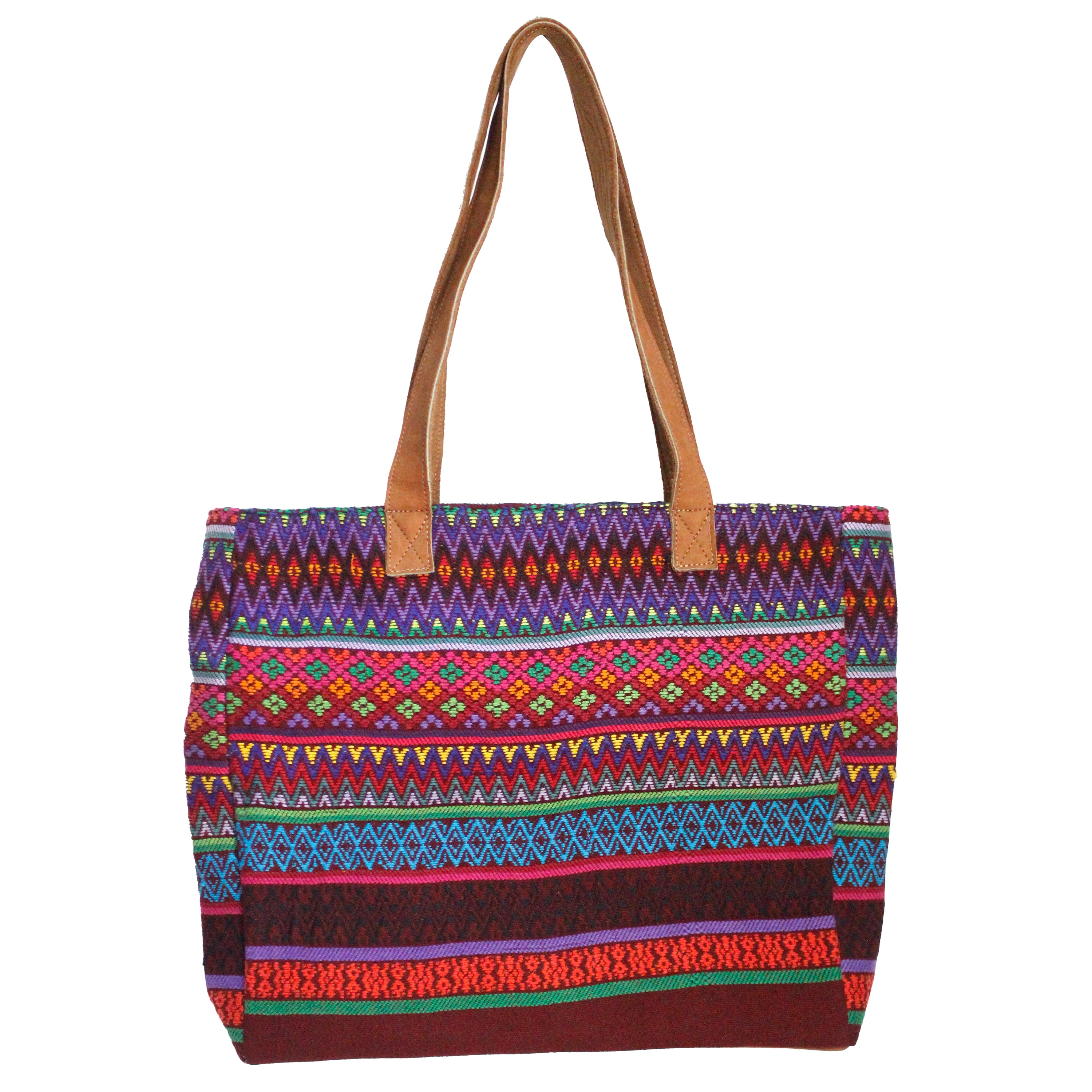 QUICK SHIPPING 📦📩 - Tikal Tote Bag with Leather Straps