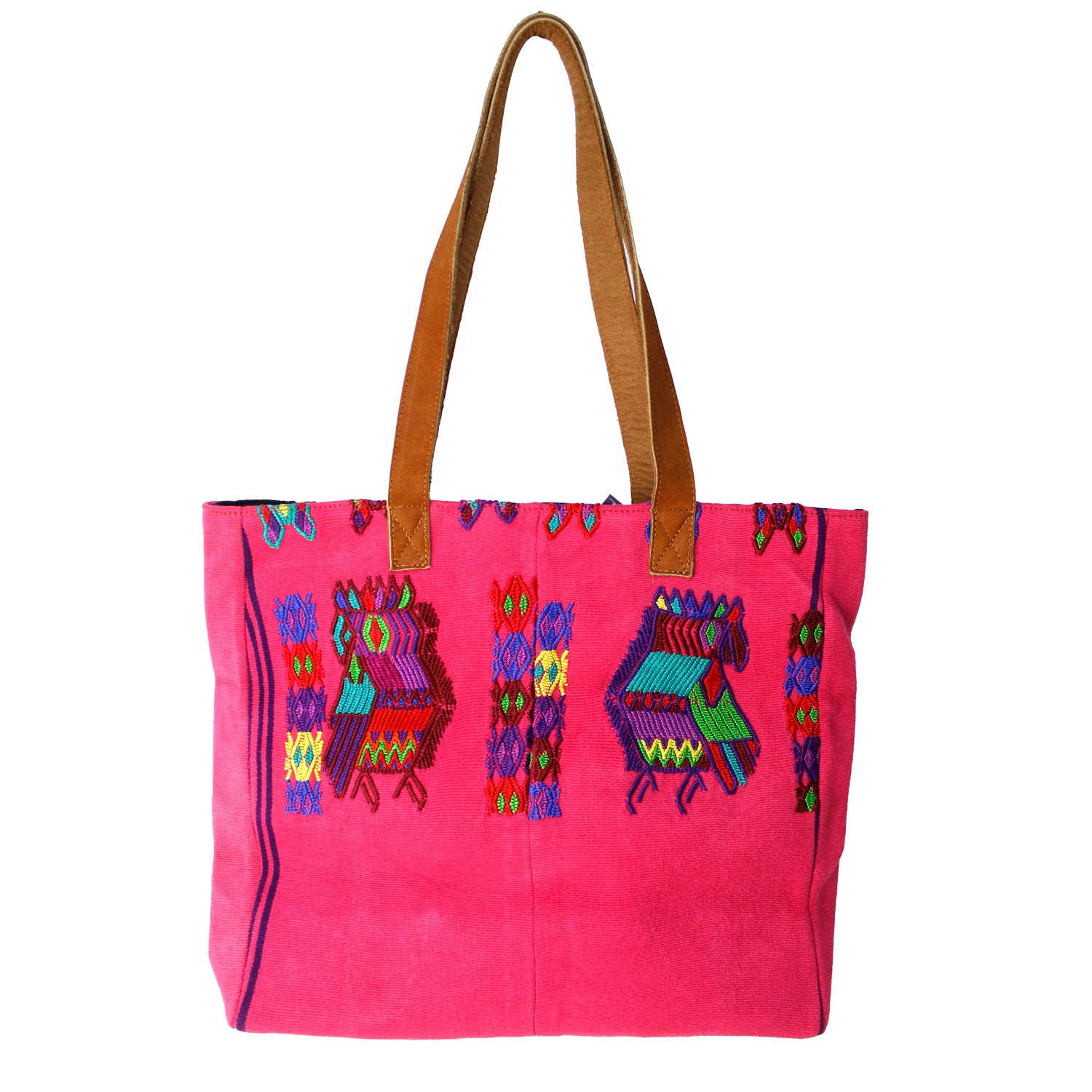 QUICK SHIPPING 📦📩 - Tikal Tote Bag with Leather Straps