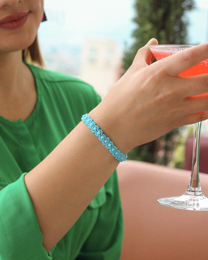WHOLESALE Turquoise Blooms Bracelet